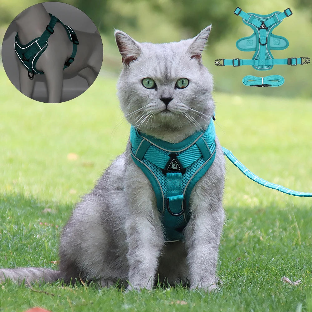 Cat Harness and Leash Set Escape Proof For Small Medium Dog Cat